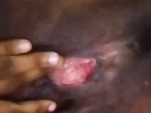 Stepson & Milf finger and plaything as Ethiopian Milf sates herself in douche