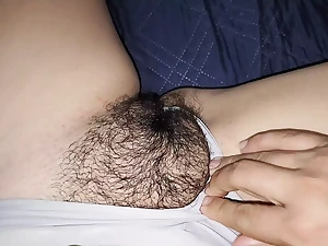 My college girl's furry vulva is dribbling raw and well-prepped to be ravaged rock hard