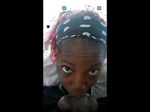 Ashaichious salivates as she gets her gullet torn up and facehole packed with jizm