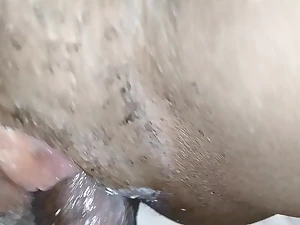My nasty stepmom Afriporn9 gets a quickie before daddy comes home