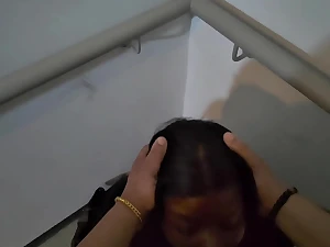 Nympho almost dark stockings talks & swallows stranger's load almost elevator